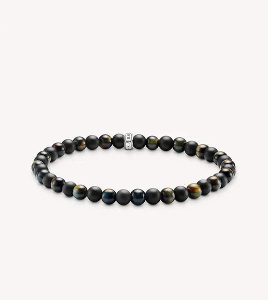  Thomas Sabo Bracelet In Silver, Black, Blue 