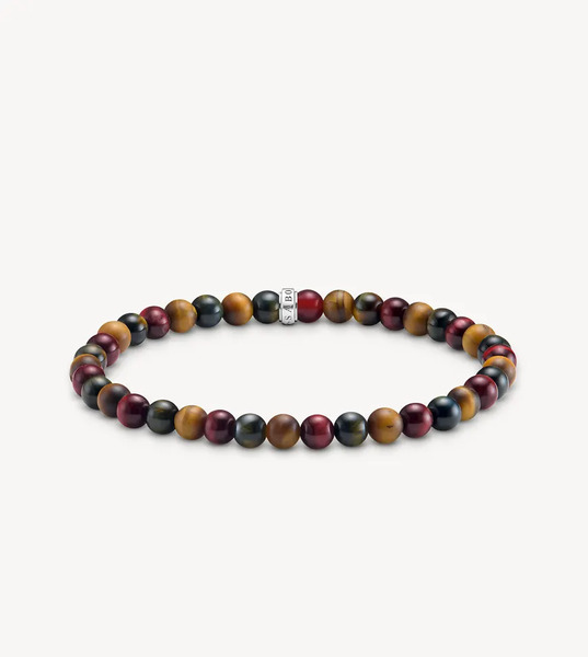  Thomas Sabo Bracelet In Silver, Blue, Red, Brown 