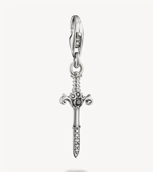  Thomas Sabo Charm Pendant In Silver, Black And White   Silver 