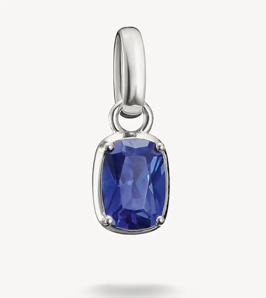  Thomas Sabo Charm Pendant In Silver, Blue 