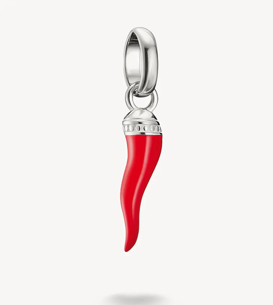  Thomas Sabo Charm Pendant In Silver, Red 