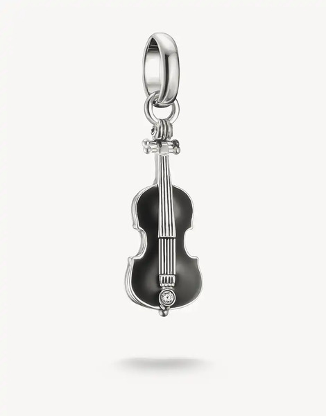  Thomas Sabo Charm Pendant In Silver, White, Black 