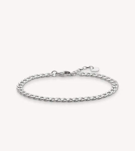  Thomas Sabo Curb Chain Bracelet In Sterling Silver 