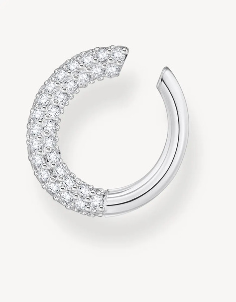  Thomas Sabo Ear Cuff In Silver, White 