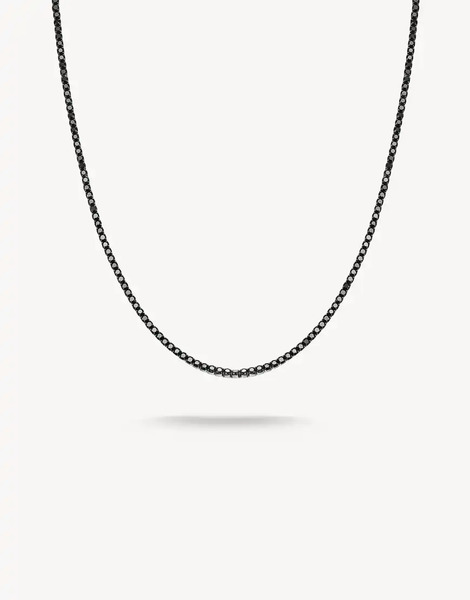  Thomas Sabo Necklace In Silver, Black 