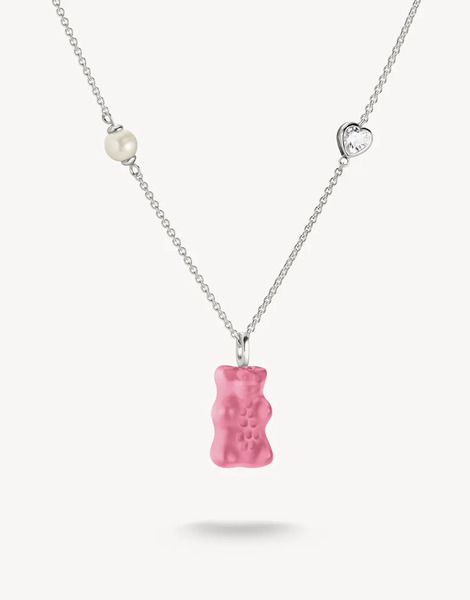  Thomas Sabo Necklace In Silver, White, Pink 