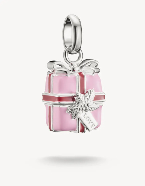  Thomas Sabo Present Pendant In Silver & Pink 