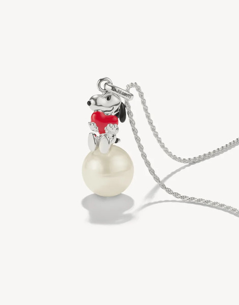 Thomas Sabo Snoopy Pendant In Silver/ Red 