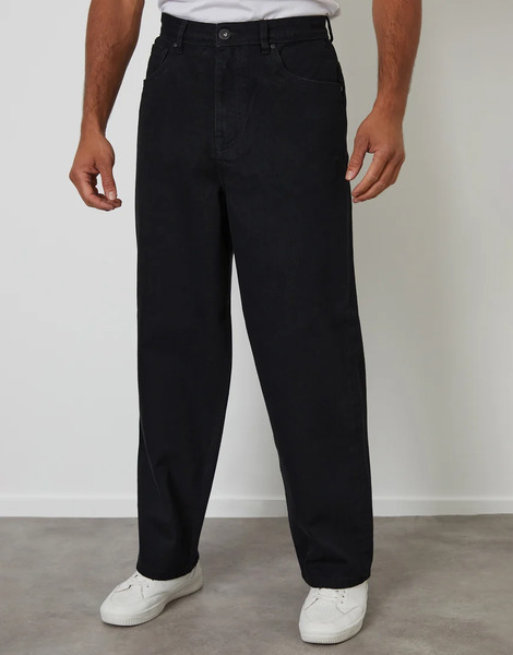  Threadbare Baggy Fit Jeans In Black 