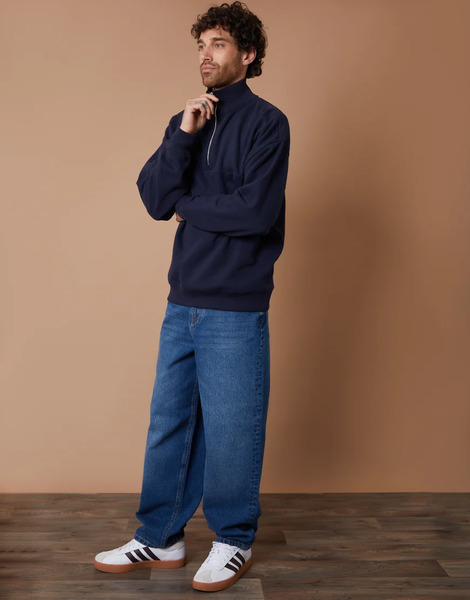  Threadbare Baggy Fit Jeans In Blue 