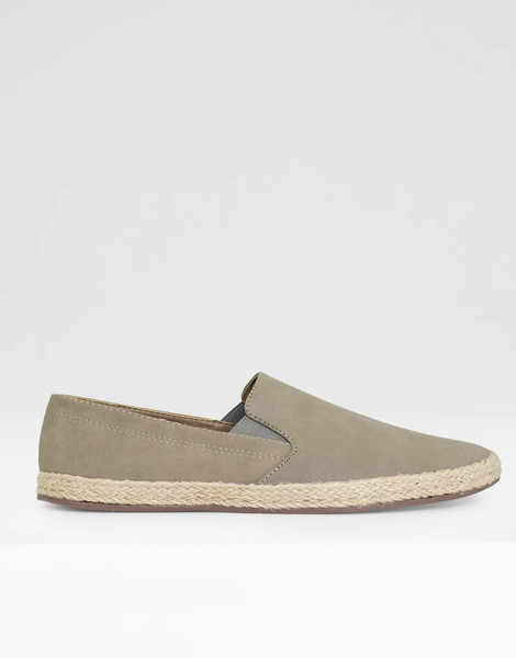  Threadbare Faux Suede Slip On Espadrilles In Light Beige Neutral 