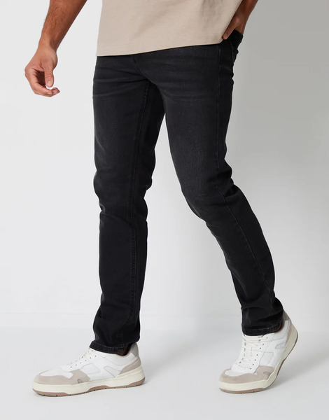  Threadbare 'islington' Slim Fit Jeans With Stretch In Grey 