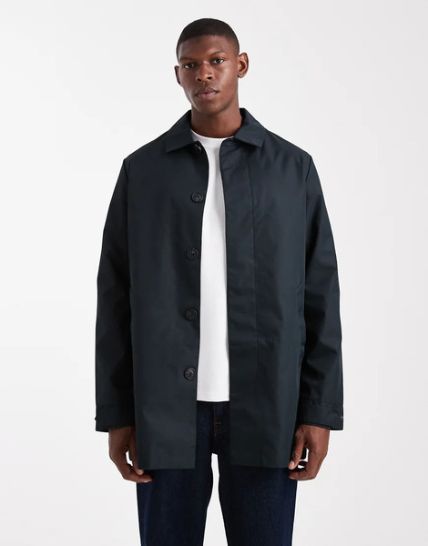  Threadbare Short Button Down Mac In Navy 