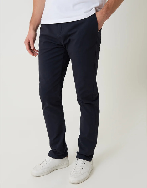  Threadbare Slim Fit Chino Trousers In Navy 