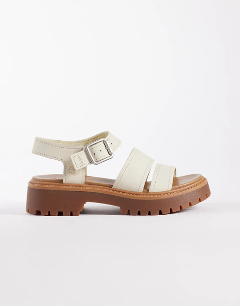  Timberland Backstrap Sandal In Light Beige Nubuck Neutral 