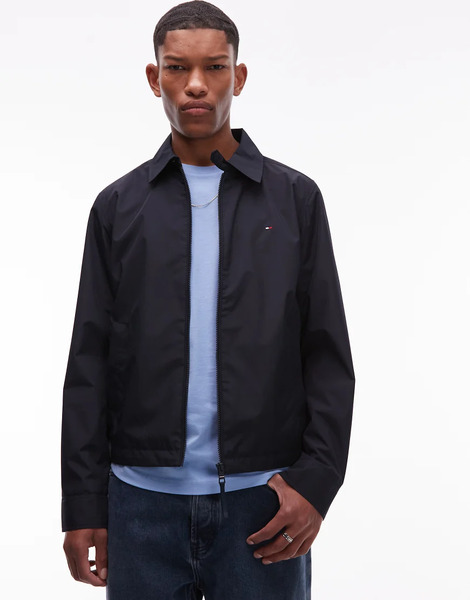  Tommy Hilfiger Packable Zip Up Jacket In Navy 