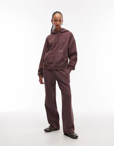  Tommy Jeans Oversized Joggers In Washed Brown 