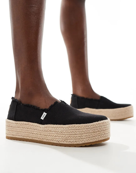  Toms Valencia Espadrilles In Black 