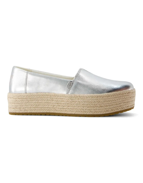  Toms Valencia Shoe In Silver 