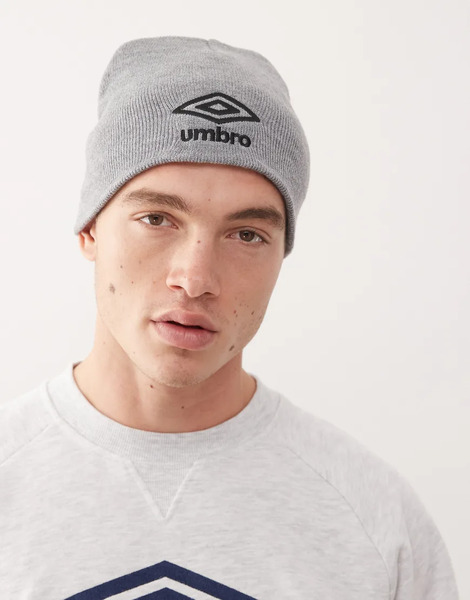  Umbro Basic Beanie In Grey 