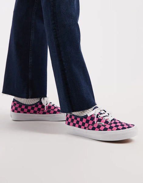  Vans Authentic In Deep Indigo/pink Fizz Blue 