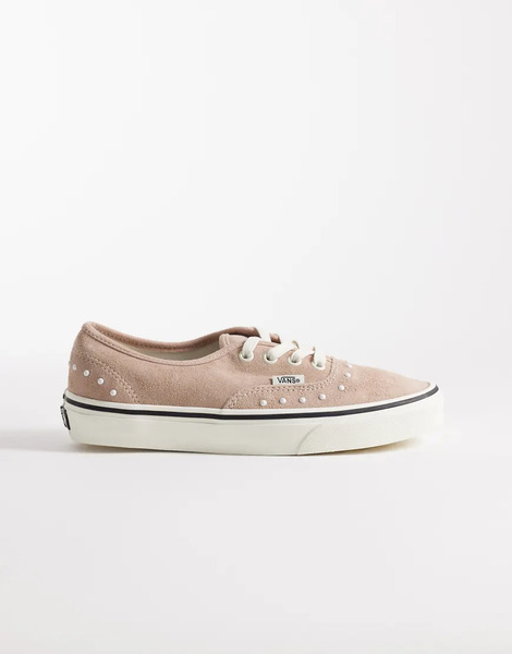  Vans Authentic Trainers In Light Brown With Pearls 