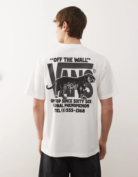  Vans Awaken Tiger Tee In White 