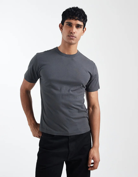  Vans Premium Shrunken Tshirt In Faded Black 