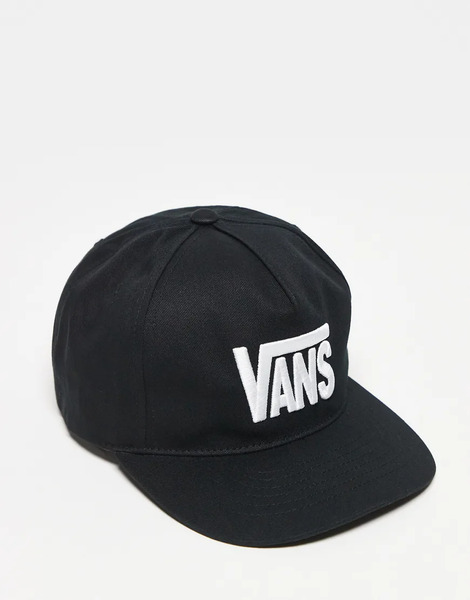  Vans Stretch Logo Snapback In Black 