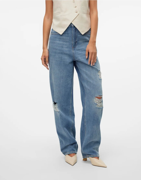  Vero Moda Jeans In Medium Blue Denim 