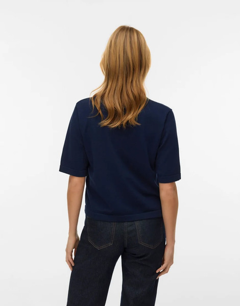  Vero Moda Knitted Pullover In Light Blue 