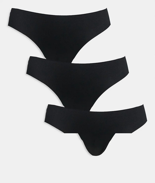  Vero Moda 3 Pack Briefs In Black 