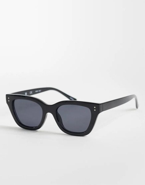  Vero Moda Rectangular Sunglasses In Black 