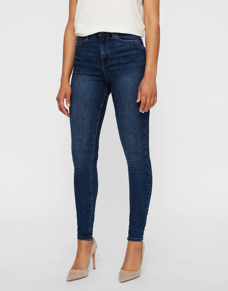  Vero Moda Sophia Skinny Jeans In Medium Blue Denim 