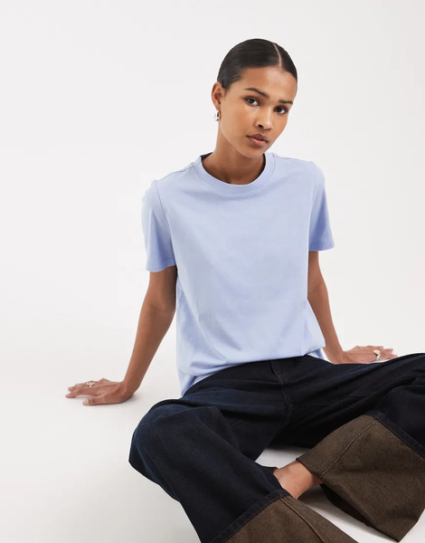  Vero Moda T Shirt In Brunnera Blue 