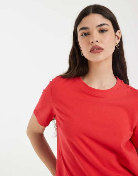  Vero Moda T Shirt In Lollipop Red 