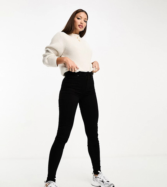  Vero Moda Tall Skinny Jeans In Black 