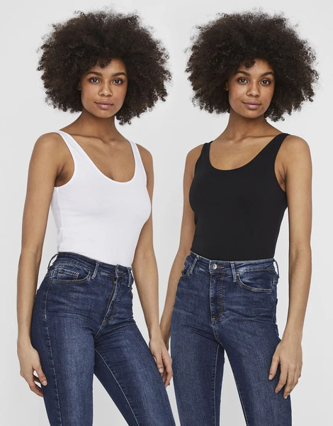  Vero Moda Tank Top In Bright White 
