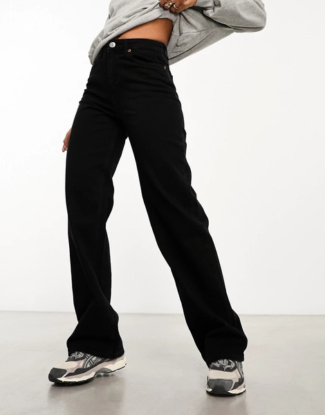  Vero Moda Tessa Wide Leg Jean In Black 