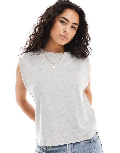  Vero Moda Vest Top In Grey 