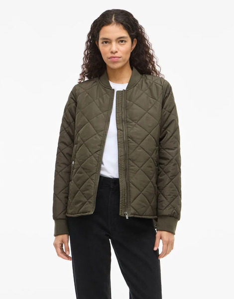  Vila Bomber Jacket In Forest Night Green 