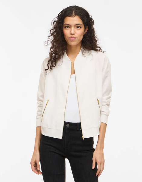  Vila Bomber Jacket In Snow White 