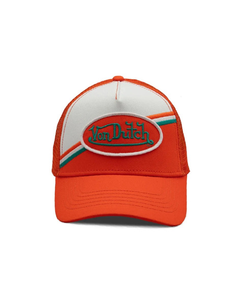  Von Dutch Raceway Trucker Cap In Orange 