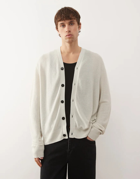  Weekday Cardigan In Off White 