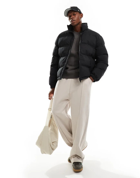  Weekday Cole Puffer Jacket In Black 