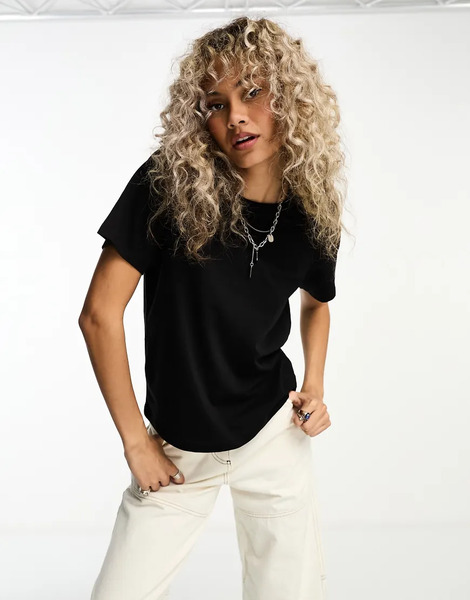  Weekday Essence Standard T Shirt In Black 