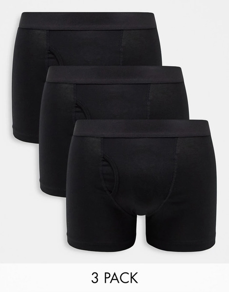  Weekday Johnny 3 Pack Boxer Set In Black 