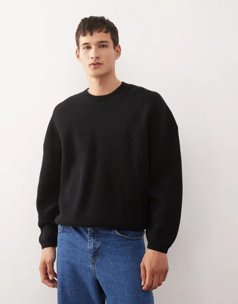  Weekday Oversized Jumper In Black 