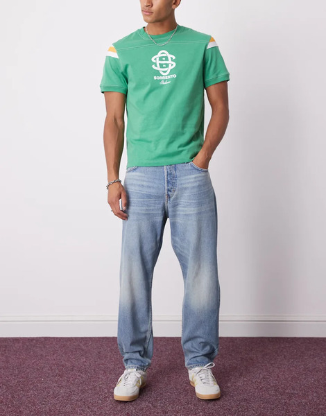  Weekday Ray Relaxed Fit Tapered Jeans In Blue 