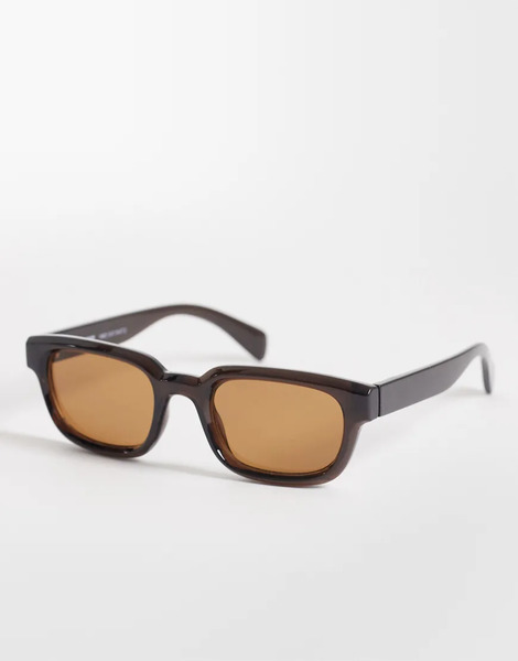  Weekday Sunglasses In Dark Brown 